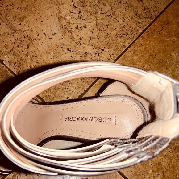 BCBGMaxAzria Strappy Gold and Silver pumps - Picture 6 of 8
